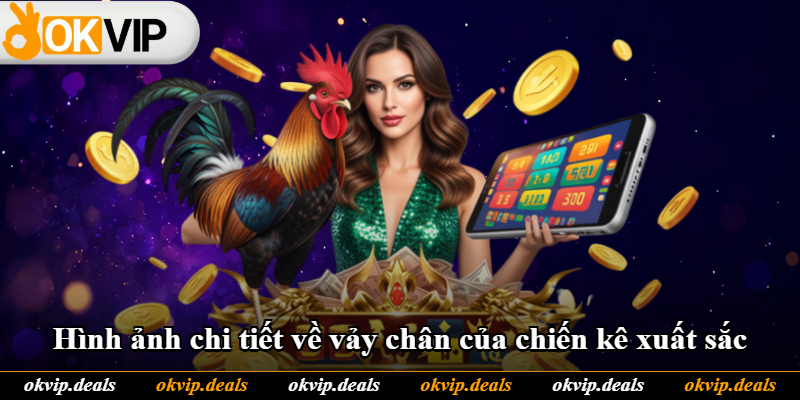 Hình ảnh chi tiết về vảy chân của chiến kê xuất sắc